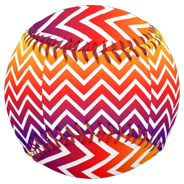Gradient Colours Chevron Softball (Front)