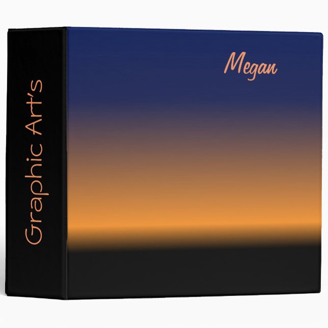 Gradient Colours Personal Binder (Front/Spine)