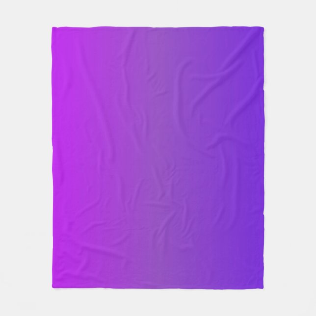 Gradient Colours Purple  Fleece Blanket (Front)
