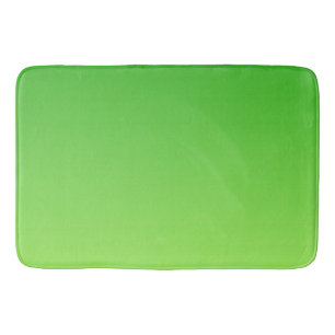 Gradient Dark Green to Light Green Bath Mat