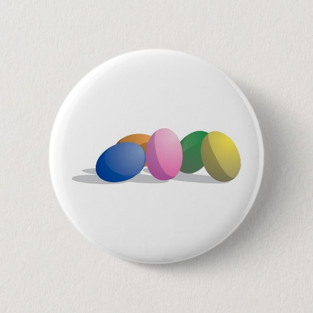 Gradient Easter Eggs 2 Inch Round Button (Front)