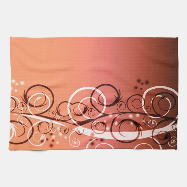 Gradient Filligree Kitchen Towel (Horizontal)