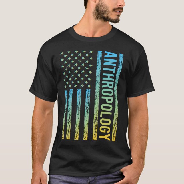 Gradient Flag 02 Anthropology Anthropologist T-Shirt (Front)