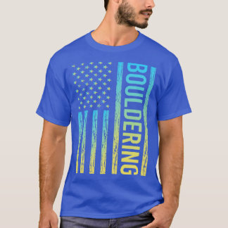 Gradient Flag 02 Bouldering Rock Climbing T-Shirt