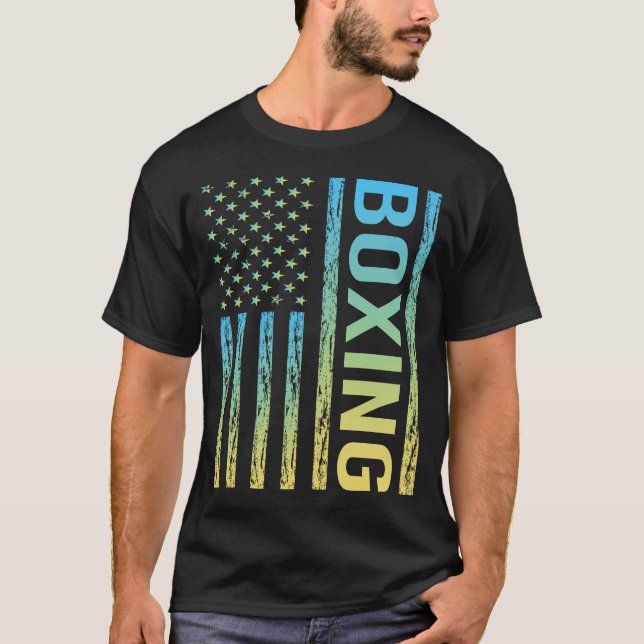 Gradient Flag Boxing T-Shirt (Front)