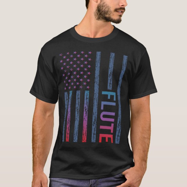 Gradient Flag Flute T-Shirt (Front)