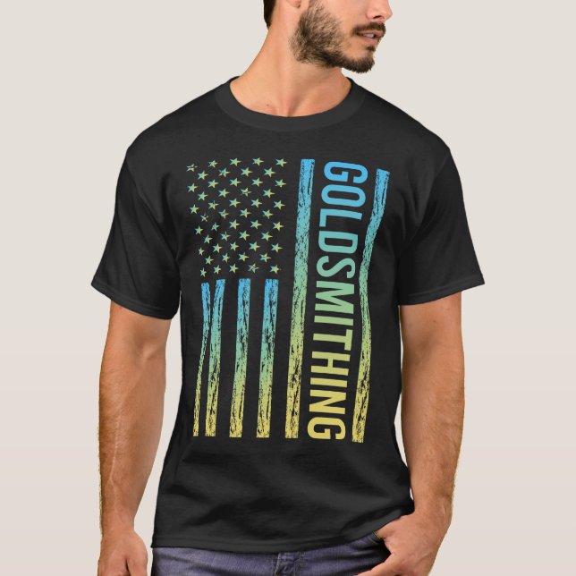 Gradient Flag Goldsmithing Goldsmith T-Shirt (Front)