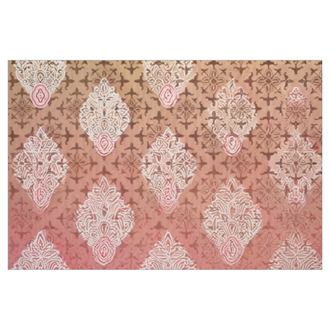 Gradient Floral Paisley | Ornamental Textile Print Fabric (Fat Quarter)