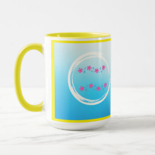 Gradient flower mug