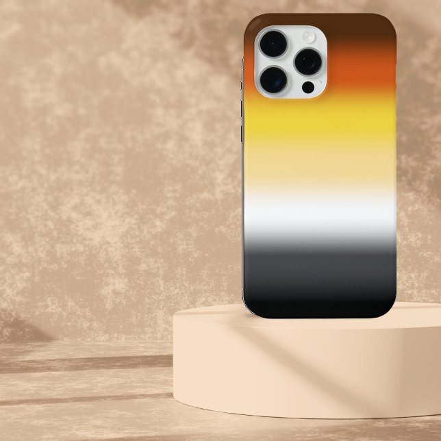 Gradient Gay Bear Pride Flag - Colourful Bear Flag iPhone Case (Creator Uploaded)