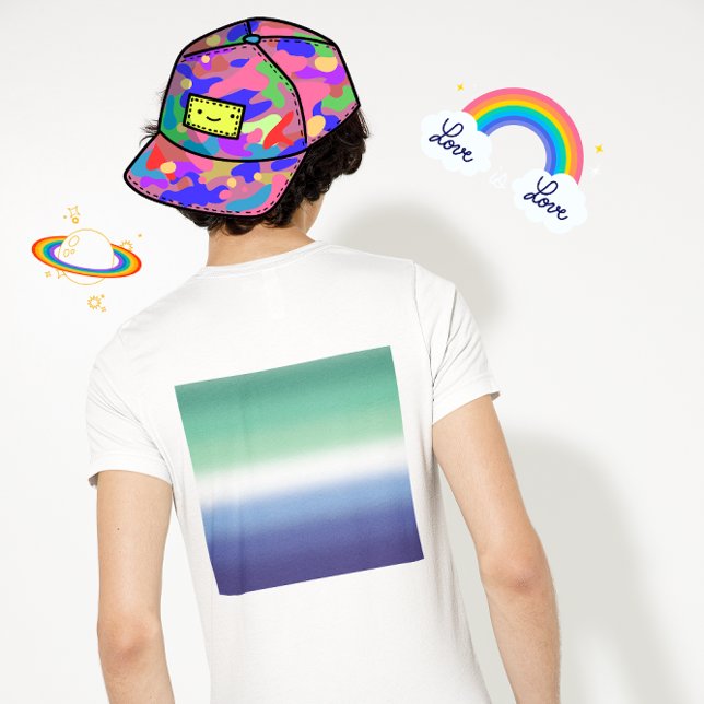 Gradient Gay MLM Pride Flag – Colourful MLM Flag T-Shirt (Creator Uploaded)