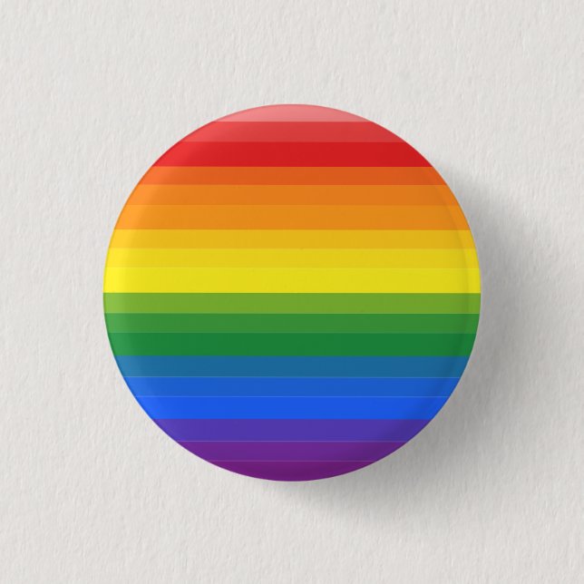Gradient Gay Pride Flag Button (Front)