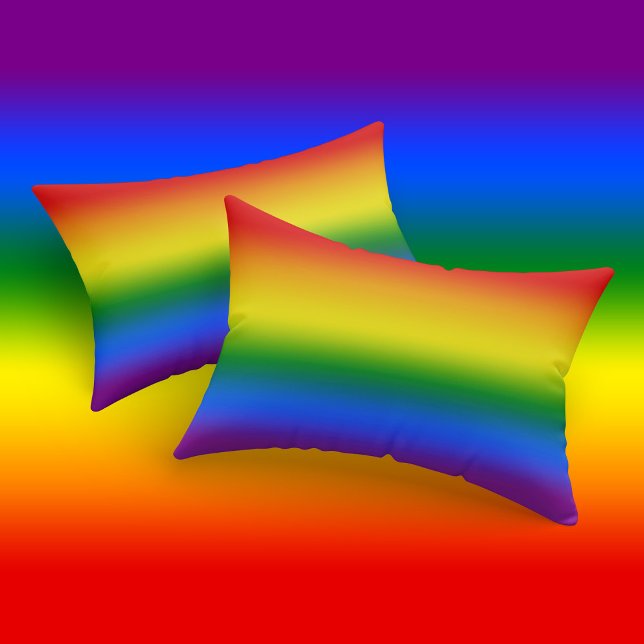 Gradient Gay Rainbow Pride Flag LGBTQ Pillowcase (Creator Uploaded)