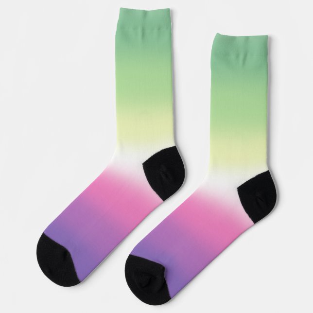 Gradient Genderfae Pride Flag Socks (Left)