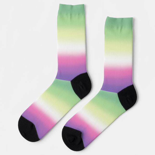 Gradient Genderfae Pride Flag Socks (Left)