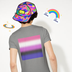 Gradient Genderfluid Pride Flag - Genderfluid Flag T-Shirt