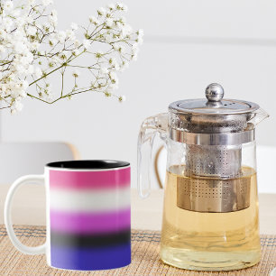 Gradient Genderfluid Pride Flag – Genderfluid Flag Two-Tone Coffee Mug
