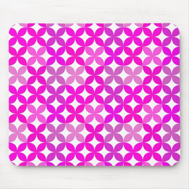 Gradient Geometric Seamless Pattern Mouse Pad (Front)