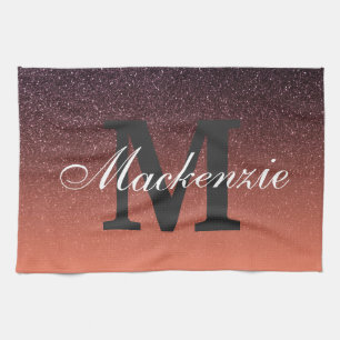 Gradient Glitter Pattern Kitchen Towel