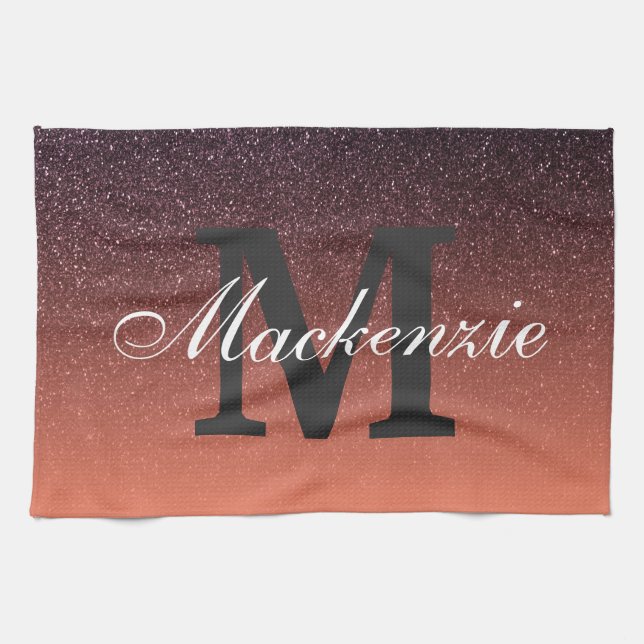 Gradient Glitter Pattern Kitchen Towel (Horizontal)