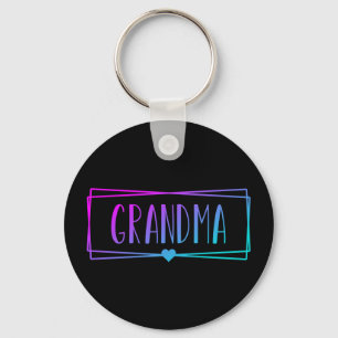Gradient Grandma Gigi Grandmother gifts Keychain