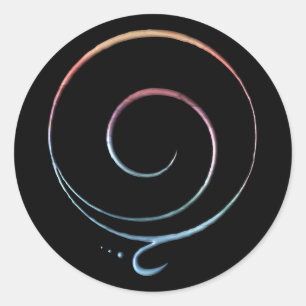 Gradient Gratitude Classic Round Sticker