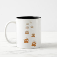 Gradient Grizzly Bear Paw Print