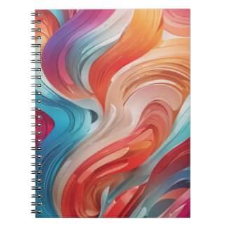 Gradient Grooves Spiral Notebook