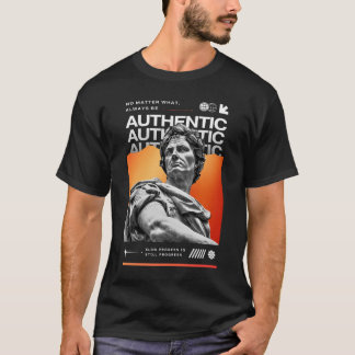 Gradient Grunge Sculpture T-Shirt
