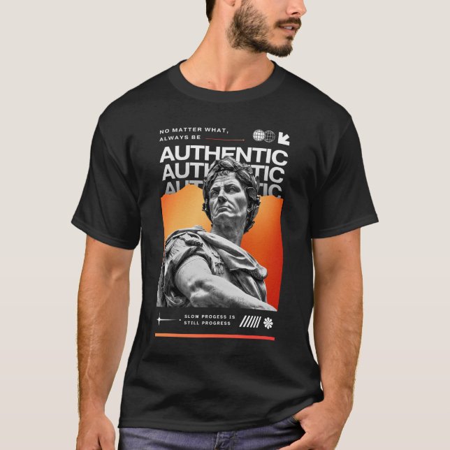 Gradient Grunge Sculpture T-Shirt (Front)