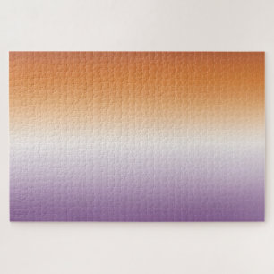 Gradient Lesbian Flag Hard Solving Jigsaw Puzzle