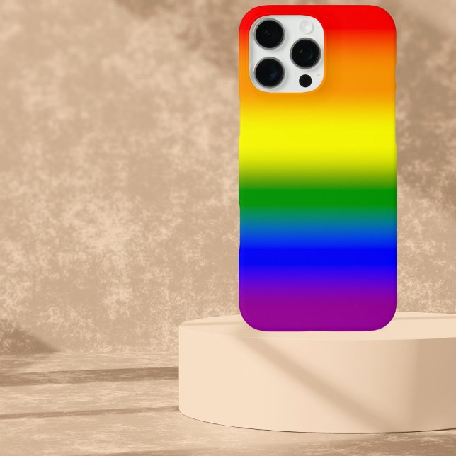 Gradient LGBTQ+ Rainbow Pride Flag - Rainbow Flag Case-Mate iPhone Case (Creator Uploaded)