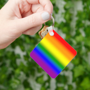 Gradient LGBTQ+ Rainbow Pride Flag - Rainbow Flag Keychain