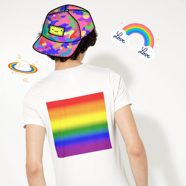Gradient LGBTQ+ Rainbow Pride Flag - Rainbow Flag T-Shirt (Creator Uploaded)