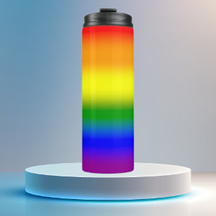 Gradient LGBTQ Rainbow Pride  Thermal Tumbler