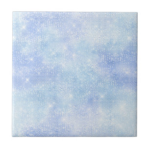 Gradient light blue iridescent tile
