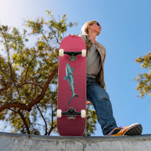 Gradient Magenta - deep to light Seasonal Moods Skateboard