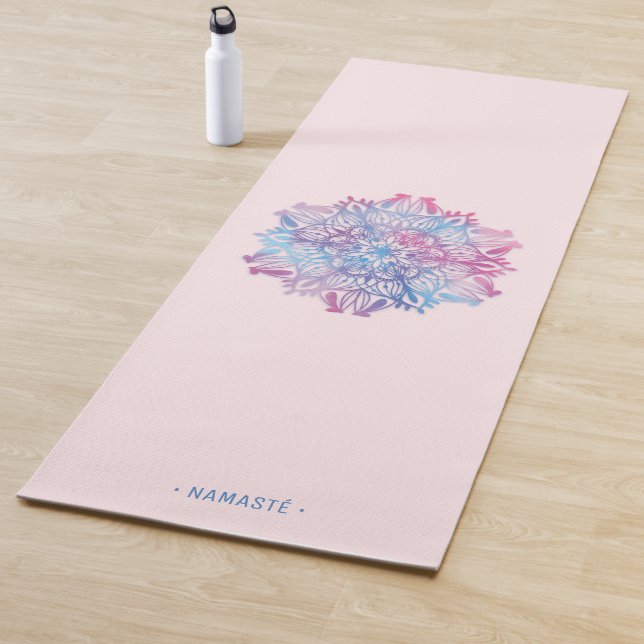 Gradient Mandala Lotus Flower Yoga Mat [5] (In Situ)