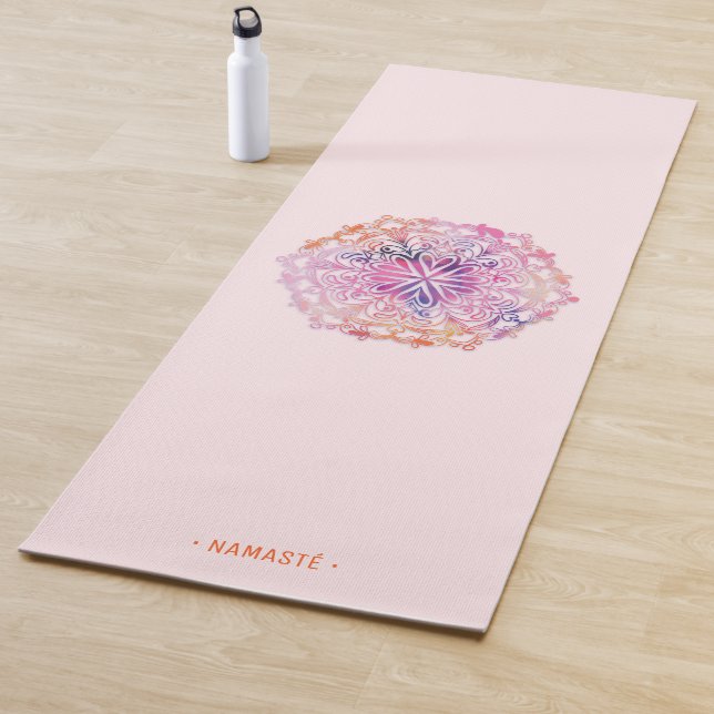 Gradient Mandala Lotus Flower Yoga Mat [7] (In Situ)