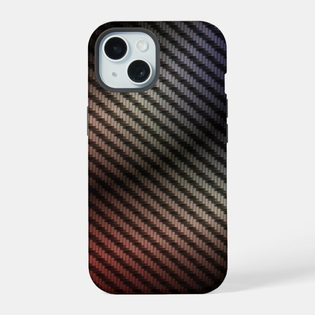 Gradient Metal Grate iPhone 15 Case (Back)