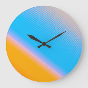 Gradient Mystery: Blurred Abstract Art. Large Clock