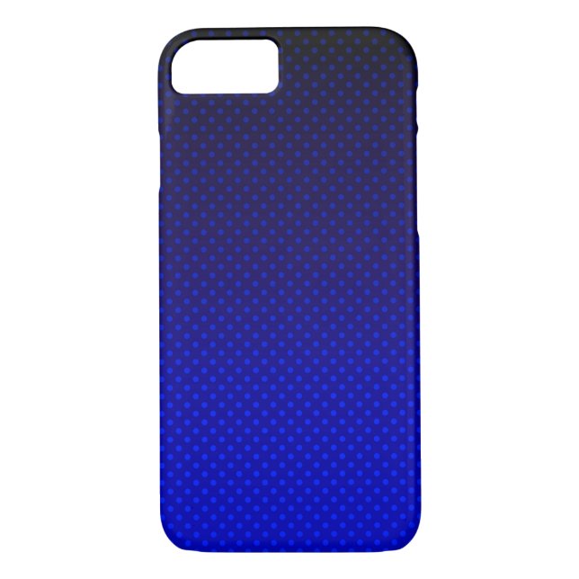 Gradient navy grey polka dots print abstract femin Case-Mate iPhone case (Back)