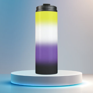 Gradient Nonbinary Pride  Thermal Tumbler
