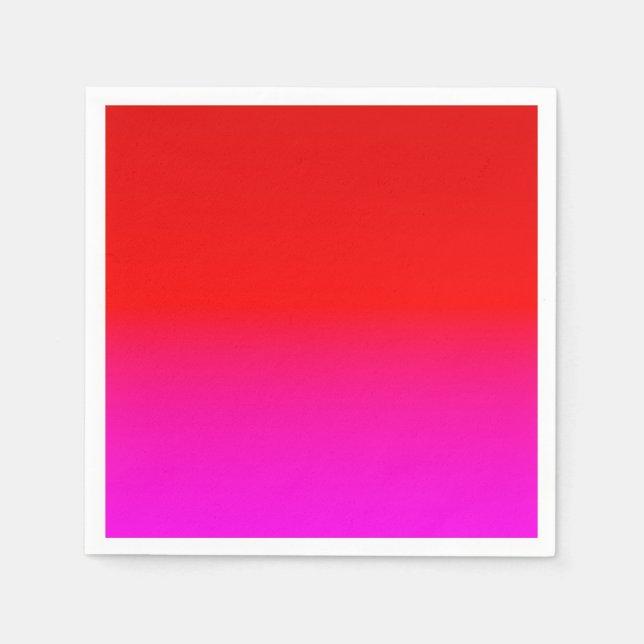gradient ombre red pink , scarlet , red , pink napkin (Front)