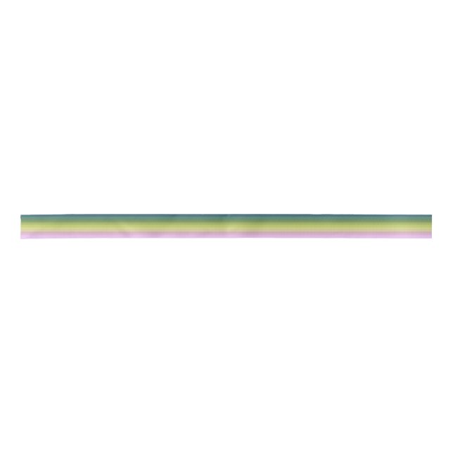Gradient ombre stripe lined soft blurred green bei satin ribbon (Front)