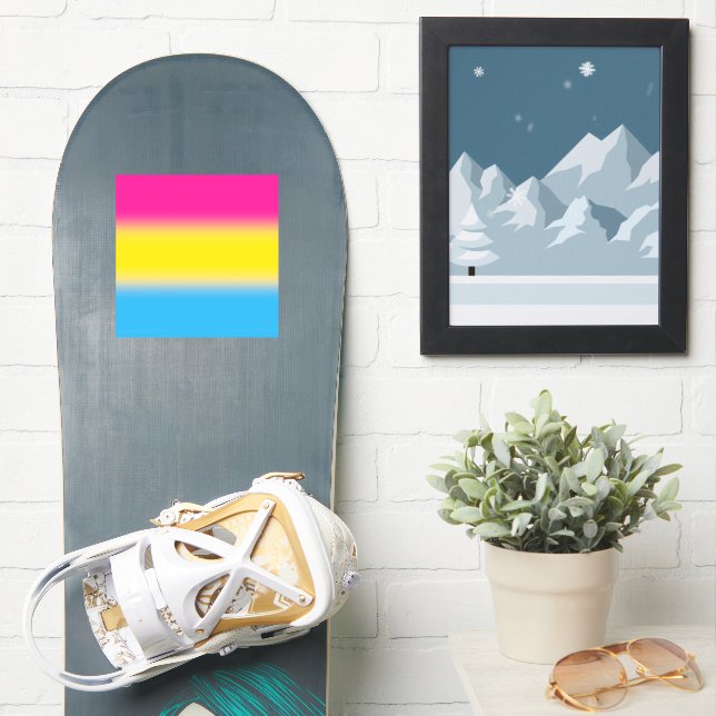 Gradient Pansexual Pride Flag – Colourful Pan Flag (Snowboard)