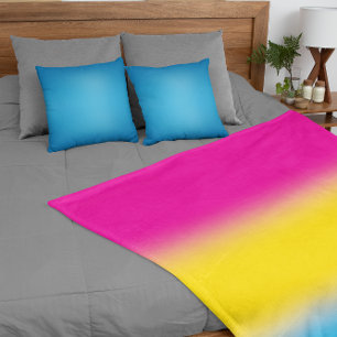 Gradient Pansexual Pride Flag – Colourful Pan Flag Fleece Blanket