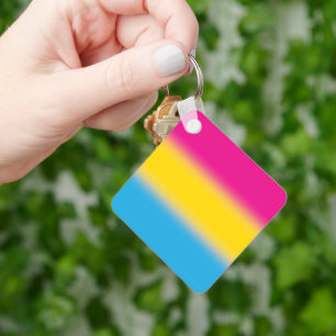 Gradient Pansexual Pride Flag – Colourful Pan Flag Keychain
