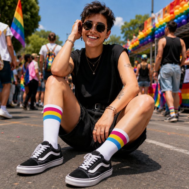 Gradient Pansexual Pride  Socks (Creator Uploaded)