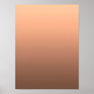 Gradient Peach - deep to light   Seasonal Moods    Poster